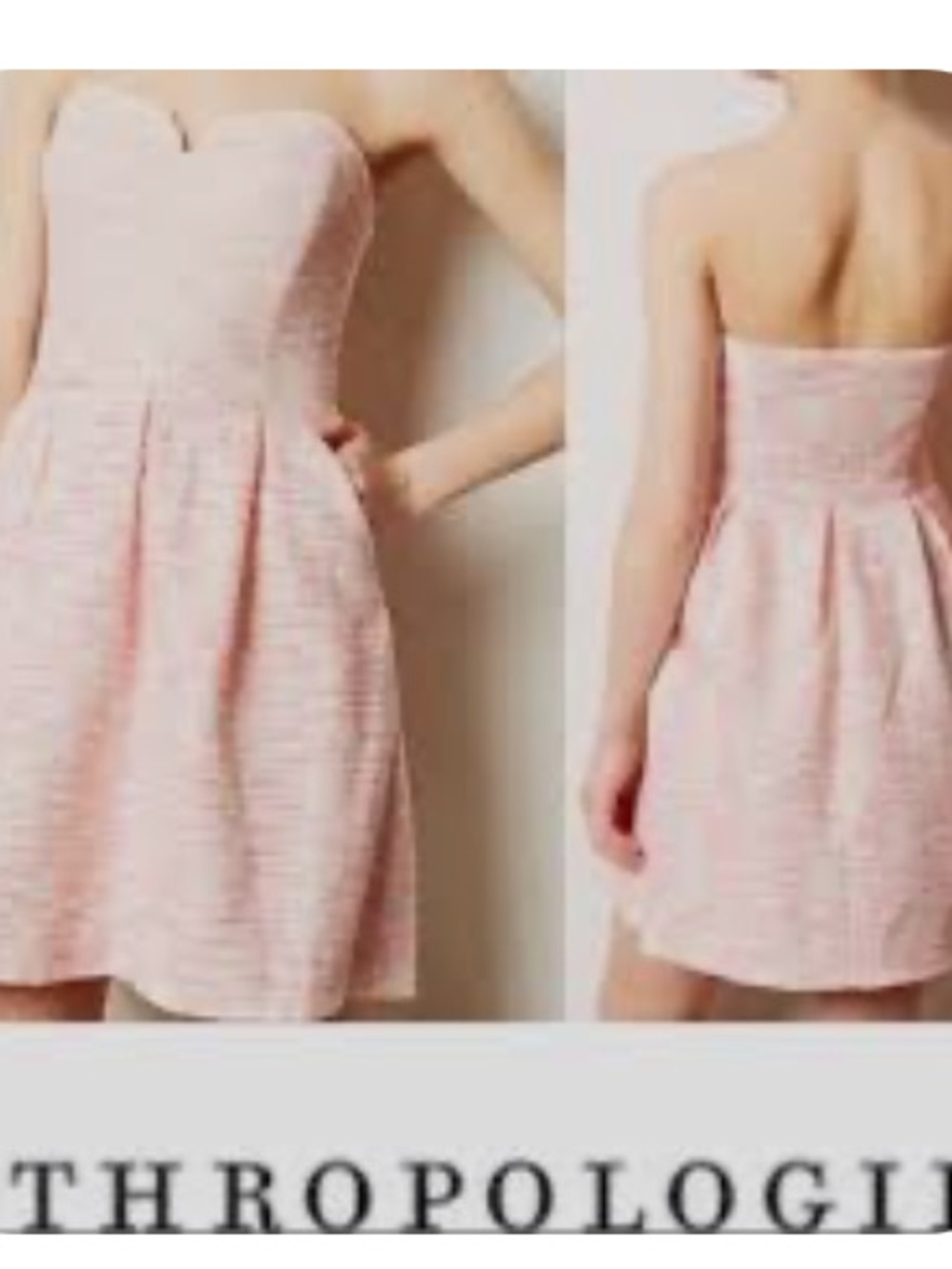 anthropologie Moulinette Soeurs Pink & White Striped Spaghetti-Strap Dress 6